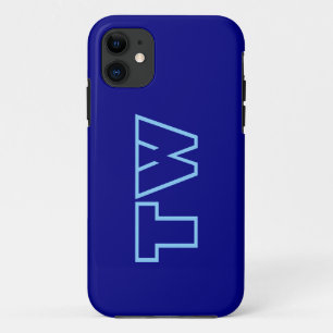 Navy Blue Solid Color Minimalistisch Eleganter Nam Case-Mate iPhone Hülle