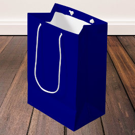 Navy Blue Solid Color Mittlere Geschenktüte