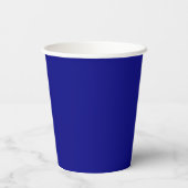 Navy Blue Solid Color Pappbecher (Rückseite)