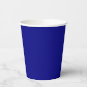 Navy Blue Solid Color Pappbecher (Links)