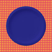 Navy Blue Solid Color Pappteller