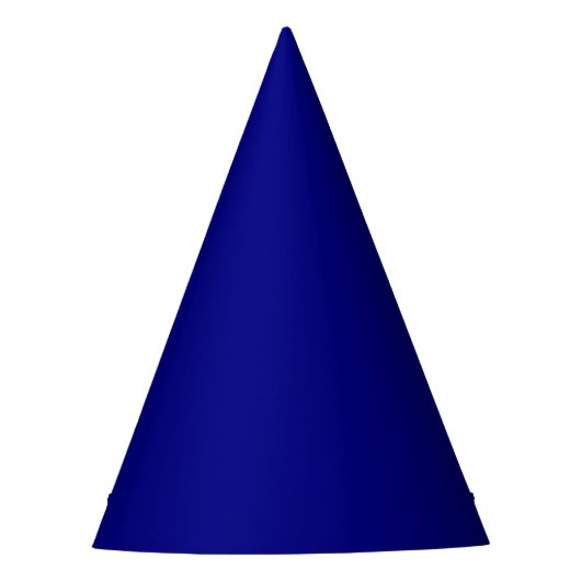 Navy Blue Solid Color Partyhütchen (Vorderseite)