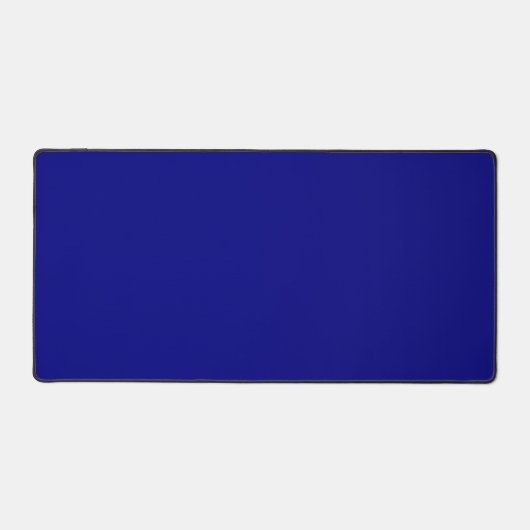 Navy Blue Solid Color Schreibtischunterlage (Vorderseite)