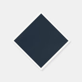 Navy Blue Solid Color Serviette (Ecke)