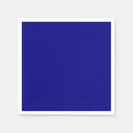 Navy Blue Solid Color Serviette (Vorderseite)
