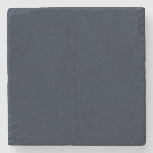 Navy Blue Solid Color Steinuntersetzer (Vorderseite)