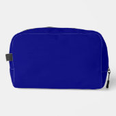 Navy Blue Solid Color Waschbeutel (Vorderseite)