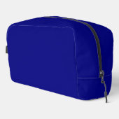 Navy Blue Solid Color Waschbeutel (Rechte Ecke)