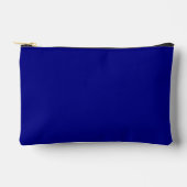 Navy Blue Solid Color Zubehörtasche (Vorderseite)