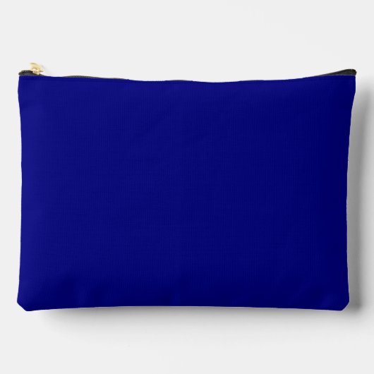 Navy Blue Solid Color Zubehörtasche (Vorderseite)