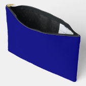 Navy Blue Solid Color Zubehörtasche (Offen)