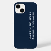 Navy Blue Special Einzigartige moderne Führungskra Case-Mate iPhone Hülle (Rückseite)