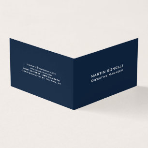 Navy Blue Special Einzigartige moderne Führungskra Visitenkarten