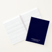 Navy Blue Spiral Notebook für Anwaltskanzleien Notizblock (Innenseite)