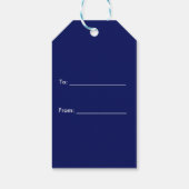 Navy Blue Sports Jersey Team Jersey Geschenkanhänger (Rückseite)