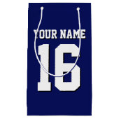 Navy Blue Sports Jersey Team Jersey Kleine Geschenktüte (Vorderseite)