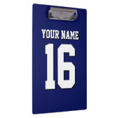 Navy Blue Sports Jersey Team Jersey Klemmbrett (Rechts)