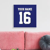 Navy Blue Sports Jersey Team Jersey Leinwanddruck (Insitu (Wohnzimmer))