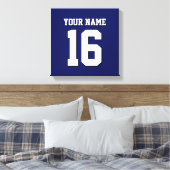 Navy Blue Sports Jersey Team Jersey Leinwanddruck (Insitu (Schlafzimmer))