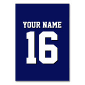Navy Blue Sports Jersey Team Jersey Tischnummer (Rückseite)