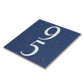 Navy Blue Star Starnight Two Number House # Fliese (Seite)