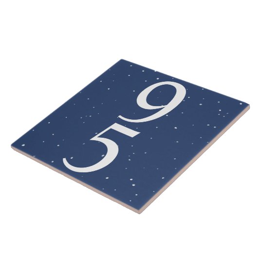 Navy Blue Star Starnight Two Number House # Fliese (Seite)