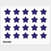 Navy Blue Star Stickers (Blatt)