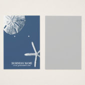 Navy Blue Starfish & Sand Dollar Earring Holder (Vorne & Hinten)