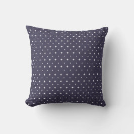 Navy Blue Starry Sky | Twinkling Stars Pattern  Kissen