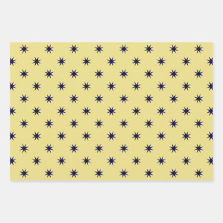 Navy Blue Stars Geschenkpapier Set