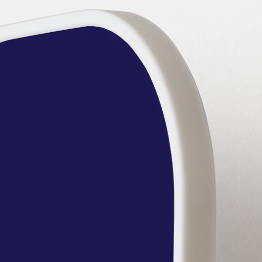 Navy Blue Stars Initials Moderner Stil Pickleball Schläger (Linke Seite)