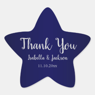 Navy Blue Stern-Aufkleber