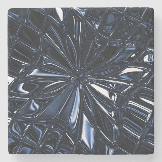 Navy Blue Stone Untersetzer (Vorderseite)