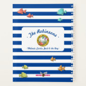 Navy Blue Strike Nautical Surf Sun Beach Urlaub Planer (Rückseite)