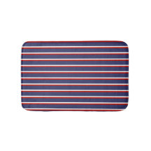Navy Blue Strip Chic Moderne vertikale Linien
