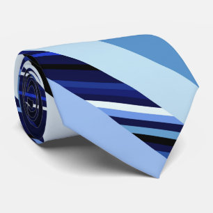 Navy Blue Stripes Nackenband Krawatte