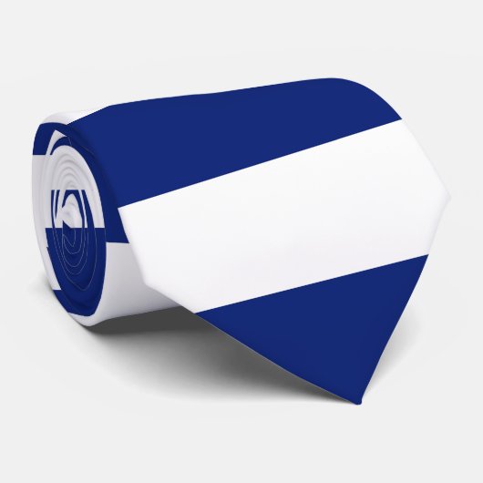 Navy Blue Stripes Nautic Pattern Krawatte (Gerollt)