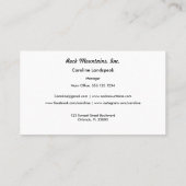 Navy Blue Stripes Retail Loyalty Card Boutique Treuekarte (Rückseite)