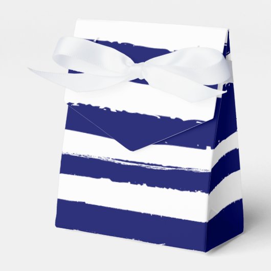 Navy Blue Striping Geschenkschachtel (Vorderseite)