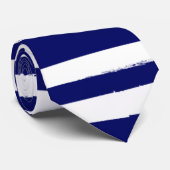 Navy Blue Striping Krawatte (Gerollt)