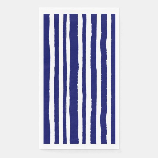 Navy Blue Striping Serviette (Vorderseite)