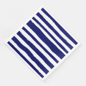 Navy Blue Striping Serviette (Ecke)