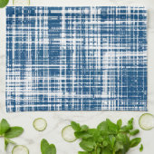 Navy Blue Stylipe Muster Geschirrtuch (Gefaltet)
