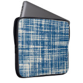 Navy Blue Stylipe Muster Laptopschutzhülle (Vorne Rechts)