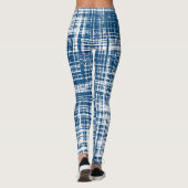 Navy Blue Stylipe Muster Leggings (Rückseite)