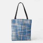 Navy Blue Stylipe Muster Tasche (Rückseite)