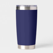 Navy Blue Stylized Wedding Bridesmaid Thermobecher (Rückseite)