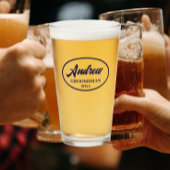 Navy Blue Stylized Wedding Trauzeuge Glas