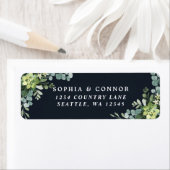 Navy Blue Sukkulous Rücksendeadresse (Insitu)