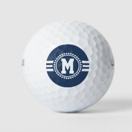 Navy Blue Superstar Monogram Golfball